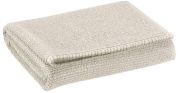 Serviette de toilette Bora beige lin coton 100x50 - Winkler