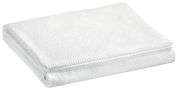 Serviette de toilette éponge coton uni blanc 50x100 - Winkler