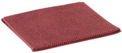 Serviette invité uni Bora en coton coloris Rouge tomette 30x50 - Winkler