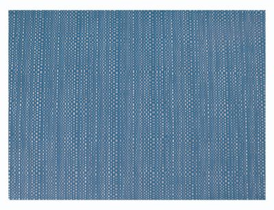 Set de table effet paille tressée Canna bleu acier 45x33 - Winkler