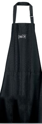 Tablier Grand Chef coton noir 75x90 - Winkler