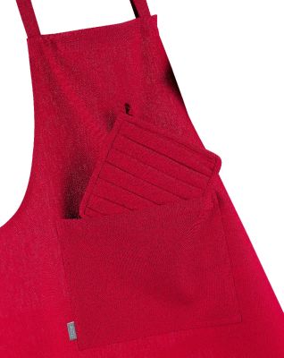 Tablier Trend coton rouge 80x102 - Winkler
