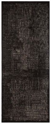 Tapis Anoki acrylique/polyester/coton noir effet chiné 80x200 - Winkler