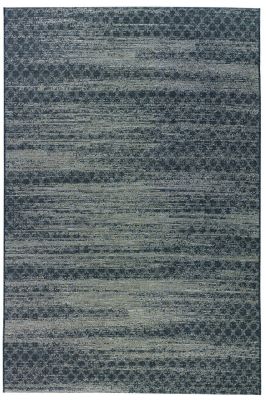 Tapis Cliff broderie effet usé en polypropylène coloris Gris 120x170 - Winkler