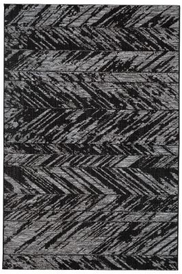 Tapis Evora en polypropylène coloris Noir 160x230 - Winkler