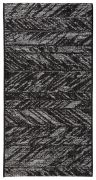 Tapis Evora en polypropylène coloris Noir 60x110 - Winkler