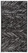 Tapis Evora en polypropylène coloris noir 60x110 - Winkler
