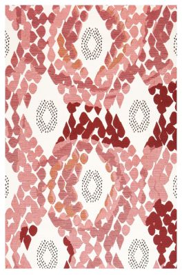 Tapis Goa en coton coloris Papaye 120x170 - Winkler