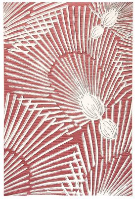 Tapis Mori en coton coloris Papaye 120x170 - Winkler