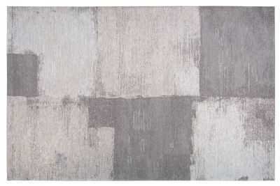 Tapis Silky acrylique/polyester/coton motifs effet usé naturel 230x155 - Winkler