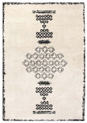 Tapis Sora en polypropylène aspect laine motifs berbère neige 160x230 - Winkler
