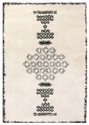 Tapis Sora en polypropylène aspect laine motifs berbère neige 200x290 - Winkler