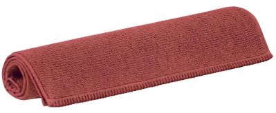 Tapis de bain uni Bora en coton coloris Rouge tomette 50x110 - Winkler