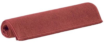 Tapis de bain uni Bora en coton coloris Rouge tomette 50x80 - Winkler