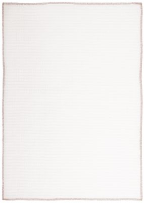 Torchon Bony coton blanc/ficelle 50x70 - Winkler