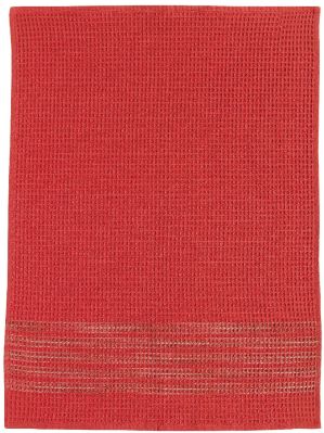 Torchon Marcel coton rouge 50x70 - Winkler
