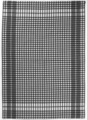 Torchon Petits Carreaux coton noir 50x70 - Winkler