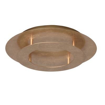 Plafonnier auréole métal doré LEDs - MW-Light