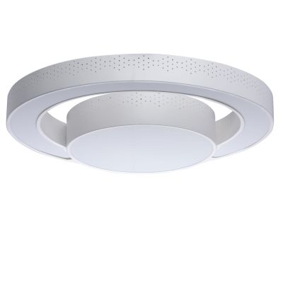 Plafonnier design croissant de lune métal blanc LEDs - MW-Light