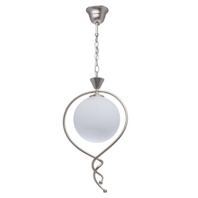 Suspension métal torsadé abat-jour sphère en verre - MW-Light