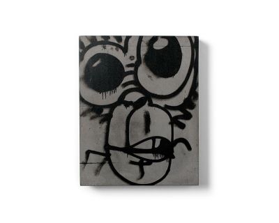 Cadre imprimé Urban art - Monkey en béton