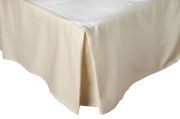 Cache sommier plis creux Camélia ivoire coton et polyester 140x190 - Toison d'Or