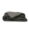 Couette Cocoon été en microfibre acier/argent