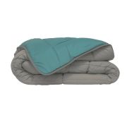 Couette Cocoon hiver en microfibre Lac/Galet 140x200 - Toison d'Or