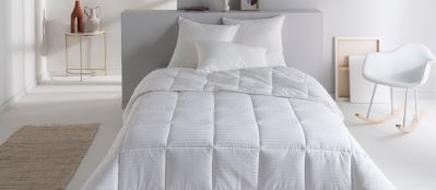 Couette Epure en satin de coton blanc 140x200 - Toison d'Or