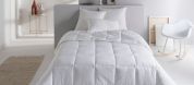 Couette Epure en satin de coton blanc 200x200 - Toison d'Or