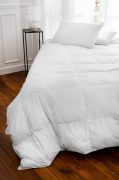 Couette Plumdor en percale de coton passepoil 200x200 - Toison d'Or