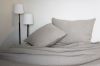Coussin Brooklyn ficelle coton gaufré stonewashed 40x60