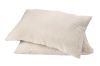 Coussin Toscane déhoussable en coton stonewashed uni Grège 40x60