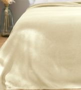 Couverture Champery pure laine Naturel blanchi 220x240 - Toison d'Or