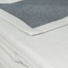Couverture Provence coton réversible gris perle/acier 180x240
