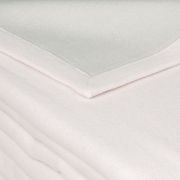 Couverture Provence coton réversible rose poudré/gris perle 220x240 - Toison d'Or