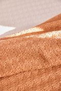 Couvre-lit Bari en coton stonewashed coloris Terre cuite 230x250 - Toison d'Or