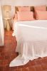 Couvre-lit en coton stonewashed Bari Blanc 270x250