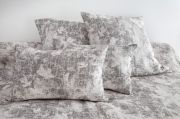 Dessus de lit Albigny jacquard en coton Ebène 230x250 - Toison d'Or