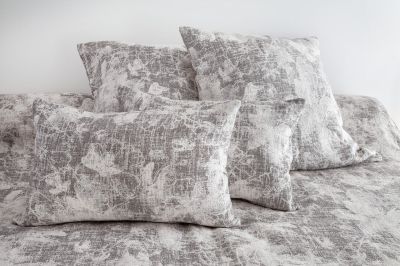 Dessus de lit Albigny jacquard en coton Ebène 270x250 - Toison d'Or