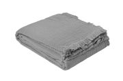 Dessus de lit Brehat coton stonewashed Flanelle 180x250 - Toison d'Or