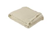 Dessus de lit Brehat coton stonewashed Galet 180x250 - Toison d'Or