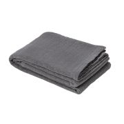 Dessus de lit Cesena en coton stonewashed uni Graphite 230x250 - Toison d'Or