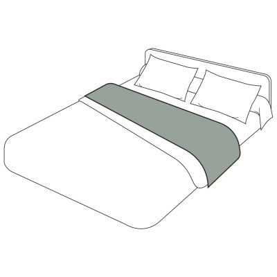 Drap de lit Cap Ferret en coton lavé Amande 180x290 - Toison d'Or