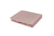 Drap housse Jersylor en coton peigné uni Misty Rose 140x190/140x200 - Toison d'Or