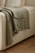 Plaid Estrela coton/laine Amande 125x180 - Toison d'Or