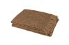 Plaid Lena alpaga, laine et soie effet tweed marron Caramel 130x170