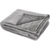 Plaid Mellow en polyester fausse fourrure uni Flanelle 150x200