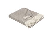 Plaid Verbier en pure laine lambswool muscade 130x170 - Toison d'Or
