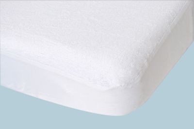 Protège matelas Genet éponge coton PU imperméable blanc 160x200 - Toison d'Or